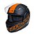 Capacete taurus zarref v5 neon preto laranja - Imagem 4