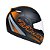 Capacete taurus zarref v5 neon preto laranja - Imagem 2