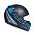 Capacete taurus zarref v5 neon preto Azul - Imagem 2