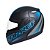 Capacete taurus zarref v5 neon preto Azul - Imagem 1