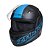 Capacete taurus zarref v5 neon preto Azul - Imagem 4