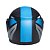 Capacete taurus zarref v5 neon preto Azul - Imagem 5