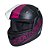 Capacete taurus zarref v5 neon preto rosa - Imagem 3