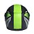 Capacete taurus zarref v5 neon preto verde - Imagem 5