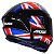 Capacete Axxis Draken UK Preto Vermelho e Azul - Imagem 5