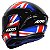 Capacete Axxis Draken UK Preto Vermelho e Azul - Imagem 6