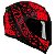 Capacete Axxis Eagle Breaking Preto e Vermelho - Imagem 2