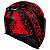 Capacete Axxis Eagle Breaking Preto e Vermelho - Imagem 4