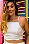 Cropped Diamante Off White - Imagem 1