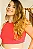 Cropped Opala Dupla Face Azul/Rosa - Imagem 2