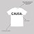 Camiseta Branca Silkada Oversized CAUSA Horizontal - Imagem 3