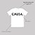 Camiseta branca CAUSA em preto horizontal - Imagem 3
