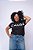 Camiseta Preta Silkada Horizontal Oversized CAUSA - Imagem 2