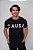 Camiseta Preta Silkada Horizontal Oversized CAUSA - Imagem 1