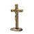 Crucifixo De Mesa Com Medalha De São Bento 17cm - Imagem 2
