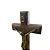 Crucifixo de Mesa 17cm Reto Madeira - Imagem 2