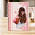 Caderno Universitário Personalizado Menina Laço Rosa - Imagem 1