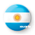 Botton Redondo Colecionável Bandeira da Argentina - Imagem 7