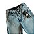 Calça jeans delavé cós alto cordão - Imagem 5