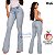 Calça jeans flare azul claro estonado - Imagem 1