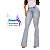 Calça jeans flare azul claro estonado - Imagem 2