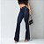 Calça flare azul escuro luxo - Imagem 2