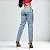 Calça Mom Jeans sem lycra elegante e confortável cós alto - Imagem 3