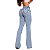 Calça flare jeans marmorizado com cós anatômico - Imagem 2