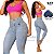 Calça delave com lycra e elastico no cós super alto - Imagem 1