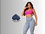 Calça delave com lycra e elastico no cós super alto - Imagem 2