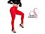 Calça skinny vermelha com lycra e cós super alto - Imagem 2