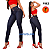 Calça skinny Marinho com lycra e cós super alto - Imagem 1