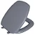 ASSENTO SANITÁRIO THEMA ALMOFADADO ASTRA CINZA - Imagem 1