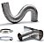 KIT CHAMINÉ PARA AQUECEDOR A GÁS ALUMÍNIO FLEXÍVEL 1,5M X 60MM - Imagem 1