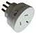 PLUG ADAPTADOR AR CONDICIONADO 3P 20A BRANCO ILUMI - Imagem 2