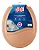 ASSENTO SANITÁRIO OVAL ALMOFADADO PRIME HERC CARAMELO - Imagem 1