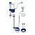 KIT COMPLETO UNIVERSAL PARA CAIXA ACOPLADA COM ACIONAMENTO SUPERIOR BLUKIT - Imagem 1