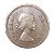 Moeda Antiga da África do Sul 5 Shillings 1957 - Rainha Elizabeth II - Imagem 1