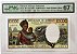 Cédula Antiga de Djibouti 10 000 Francs ND (1984) - Certificada pela PMG - Imagem 1