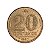 Moeda Antiga do Brasil 20 Centavos de Cruzeiro 1943 - Getúlio Vargas - Imagem 2