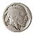 Moeda Antiga dos Estados Unidos Five Cents 1918 S - Buffalo Nickel - Imagem 1