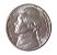 Moeda Antiga dos Estados Unidos Five Cents 1957 D - Jefferson Nickel - Imagem 1