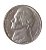 Moeda Antiga dos Estados Unidos Five Cents 1981 P - Jefferson Nickel - Imagem 1