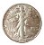 Moeda Antiga dos Estados Unidos Half Dollar 1944 - Walking Liberty - Imagem 1