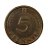 Moeda Antiga da Alemanha 5 Pfennig 1950 G - Imagem 1