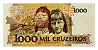 Cédula Antiga do Brasil 1000 Cruzeiros 1990 - Cândido Rondon - Imagem 2