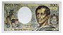 Cédula Antiga da França 200 Francs 1988 - Imagem 1