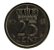 Moeda Antiga da Holanda 25 Cents 1948 - Imagem 2