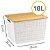 Caixa Org. com Tampa de Bambu 18L 35x30x22cm OIKOS LAV01836 - Imagem 6