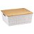 Caixa Org. com Tampa de Bambu 12L 35x30x14cm OIKOS LAV01835 - Imagem 1